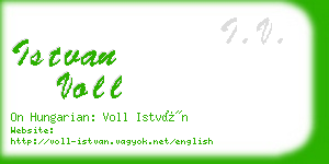 istvan voll business card